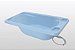 Banheira Plástica Portátil Bebê Resistente Azul Galzerano - Imagem 5