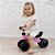 Bicicleta de Equilíbrio Infantil Sem Pedal 4 Rodas Rosa Buba - Imagem 8