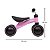 Bicicleta de Equilíbrio Infantil Sem Pedal 4 Rodas Rosa Buba - Imagem 4