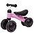 Bicicleta de Equilíbrio Infantil Sem Pedal 4 Rodas Rosa Buba - Imagem 2