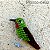 Beija-flor-rubi - chaveiro Pássaros Caparaó ponto-cruz - Imagem 1