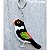 Tangarazinho - chaveiro Pássaros Caparaó ponto-cruz - Imagem 1