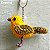 Canário-da-terra - chaveiro Pássaros Caparaó crochê - Imagem 1