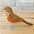 Sabiá-laranjeira - miniatura Pássaros Caparaó ponto-cruz - Imagem 1