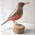 Sabiá-laranjeira - Miniatura em madeira Valdeir José - Imagem 1