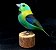 Saíra-sete-cores - Miniatura em madeira Valdeir José - Imagem 1