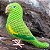 Periquito-de-encontro-amarelo - miniatura Pássaros Caparaó ponto-cruz - Imagem 1
