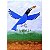 Gralha-azul - pôster Lendas e Relendas Aves do Brasil - Imagem 1