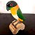 Marianinha-de-cabeça-preta - Miniatura madeira Valdeir José - Imagem 3