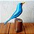 Campainha-azul - Miniatura madeira Valdeir José - Imagem 1