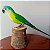 Periquito-rei - Miniatura madeira Valdeir José - Imagem 2