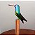 Beija-flor-safira - Miniatura madeira Valdeir José - Imagem 2