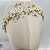 Tiara Maju Branca com Dourado - Imagem 1