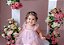 Tiara de Flores luxo Elegante Lilás - Imagem 3