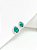 Brinco gota verde esmeralda ródio - Imagem 1