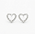 Brinco coração vazado cravejado - Imagem 2