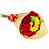 Cone de rosas e girassol - Imagem 1