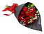 Buquê 12 rosas vermelhas no cone - Imagem 1