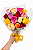 Buquê com 16 Rosas Coloridas - Imagem 1