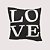 Capa de Almofada Decorativa - LOVE- 45X45 - Imagem 2