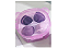 Kit 4 Esponja de Maquiagem com Estojo em formato de Urso Cor Roxo - Imagem 2