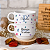 Kit Xícara Personalizada com Seu Nome Floral - Imagem 1