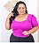 BLUSA CROPPED PLUS SIZE MANGA PRINCESA - Imagem 1