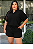 CONJUNTO PLUS SIZE DE BLUSA E SHORTS EM DUNA - Imagem 4