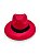 CHAPÉU DE VELUDO VERMELHO - FITA PRETA - Imagem 2