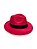 CHAPÉU DE VELUDO VERMELHO - FITA PRETA - Imagem 1