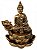 INCENSARIO CASCATA FLOR DE LOTUS BUDA HINDU MEDITANDO - Imagem 1