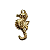 PINGENTE CAVALO-MARINHO DOURADO - Imagem 2
