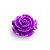 PINGENTE FLOR RESINA ROXA 28mm 1UN - Imagem 1