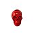 SUPORTE CHARUTO CAVEIRA VERMELHO - Imagem 1