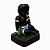 IMAGEM DE GESSO CHIQUINHO ERÊ PRETO 14 CM - Imagem 3