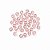 100 CONTAS ROSA CRISTAL 8MM VIDRO - Imagem 1