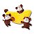 ZippyPaws Pelúcia Interativa Para Cães Burrow Monkey N Banana - Imagem 10