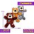 Kong Wild Knots Bear Pelúcia de Corda Resistente Para Cães Tamanho P/M - Imagem 3