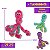 Kong Wubba Octopus Pelúcia Para Cães Tamanho P - Imagem 3