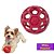 JW Holee Roller Puppy Bola Interativa Recheável Para Cães Tamanho P Cor Vernelho - Imagem 1