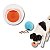 Nina Ottosson Brinquedo Interativo Para Cães 2 em 1 Topsy Treat Ball Nivel 1 Outward Hound - Imagem 1