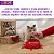 Vetreska Comedouro Cereja Com Jogo Americano e Colher Cães Gatos - Imagem 3