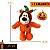 Kong Halloween Pelúcia Para Cães Wild Knots Urso Abóbora M/G - Imagem 3