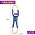 ZippyPaws Pelúcia Para Cães Cabo de Guerra RopeTugz Macaco Azul Com Apito - Imagem 3
