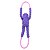 ZippyPaws Pelúcia Para Cães Cabo de Guerra RopeTugz Macaco Roxo Com Apito - Imagem 4