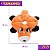 ZippyPaws Pelúcia Para Cães Circular Loopy Raposa Com 6 Apitos - Imagem 3