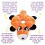 ZippyPaws Pelúcia Para Cães Circular Loopy Raposa Com 6 Apitos - Imagem 2