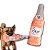 ZippyPaws Pelúcia de Garrafa Para Cães Happy Hour Crusherz Rosé Com Apito - Imagem 1
