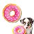 ZippyPaws Pelúcia Para Cães Donuts Morango Tamanho Júnior - Imagem 1