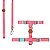 Toh Conjunto Peitoral H e Guia Para Cães Rosa Mosquetão Resistente Tamanho G - Imagem 7